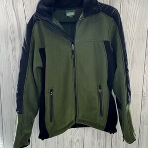 LL Bean Men's Polartec Fleece-Lined Jacket Green Size Small